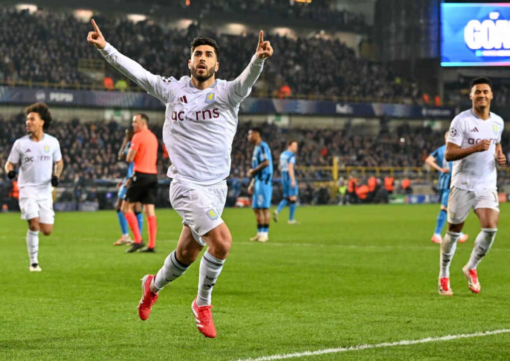 Erreicht Aston Villa (im Bild: Marco Asensio) gegen Brügge erstmals das Viertelfinale in der Königsklasse?