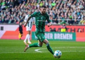 Muss sich Kiel gegen Werder Bremen (im Bild: Burke) geschlagen geben? (© dpa picture alliance / Alamy Stock Photo) Kiel Werder Bremen Tipp