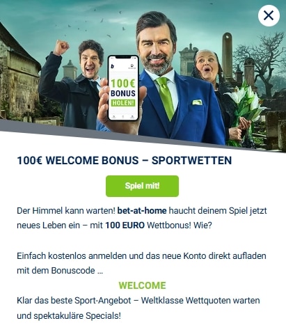 Bet-at-home Wettbonus