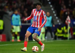 Fertigt Atletico Madrid (im Bild: Rodrigo de Paul) das abgeschlagene Schlusslicht Real Valladolid ab? (© Sipa US / Alamy Stock Photo) Fertigt Atletico Madrid (im Bild: Rodrigo de Paul) das abgeschlagene Schlusslicht Real Valladolid ab?