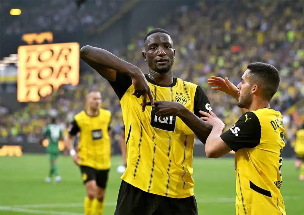 Setzt Dortmund (im Bild: Serhou Guirassy) seine jüngste Serie gegen Hoffenheim fort? (© Powerpics / Alamy Stock Photo) Hoffenheim Dortmund Tipp