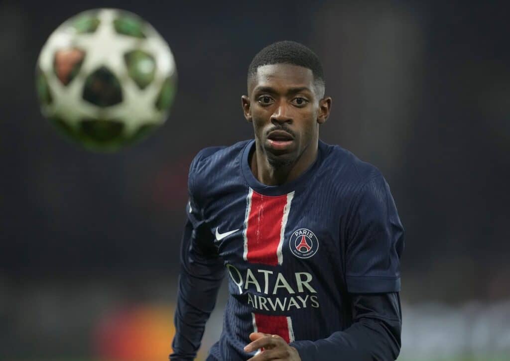Dem Ziel so nahe: Krönt PSG (im Bild: Ousmane Dembele) ihre turbulente Europacup-Spielzeit mit einem Sieg gegen Inter Mailand? (© Associated Press / Alamy Stock Photo) PSG Inter Mailand Tipp