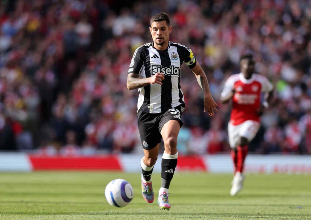 Qualifiziert sich Newcastle (im Bild: Bruno Guimaraes) mit einem Sieg gegen Everton erneut für die Champions League?