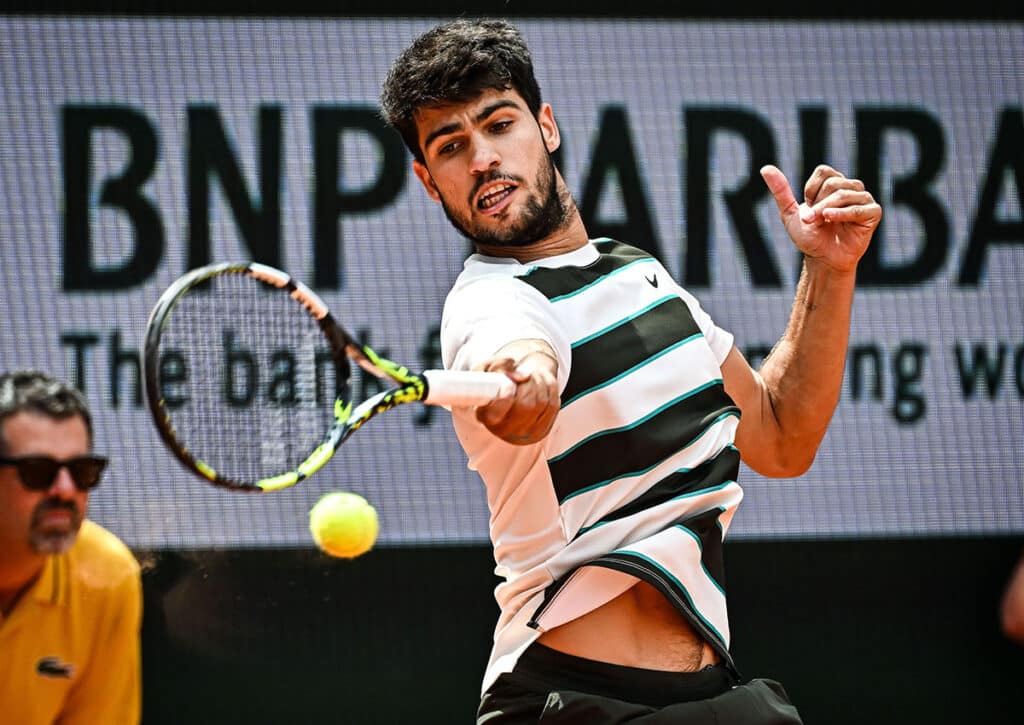 Wird Carlos Alcaraz bei den French Open seiner Favoritenrolle gegen Fabian Marozsán gerecht? (ZUMA Press, Inc. / Alamy Stock Photo) Fabian Marozsán Carlos Alcaraz Tipp