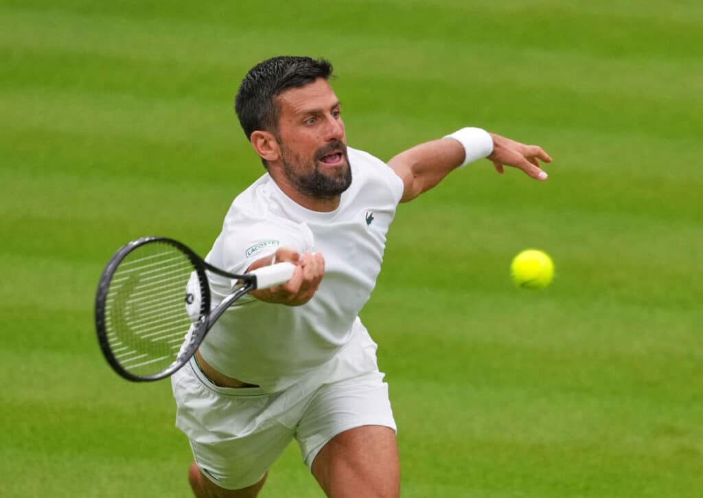 Sieht Alexandre Müller gegen Novak "Djoker" Djokovic (Bild) kein Licht? (© Associated Press / Alamy Stock Photo) Müller Djokovic Tennis Tipp