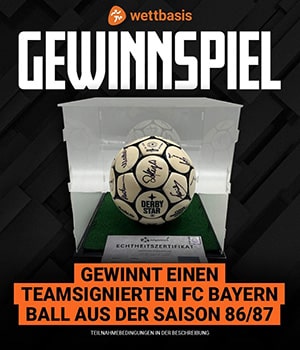 FC Bayern Ball Gewinnspiel Wettbasis