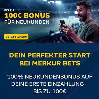 Merkur Bets 100% Willkommensbonus