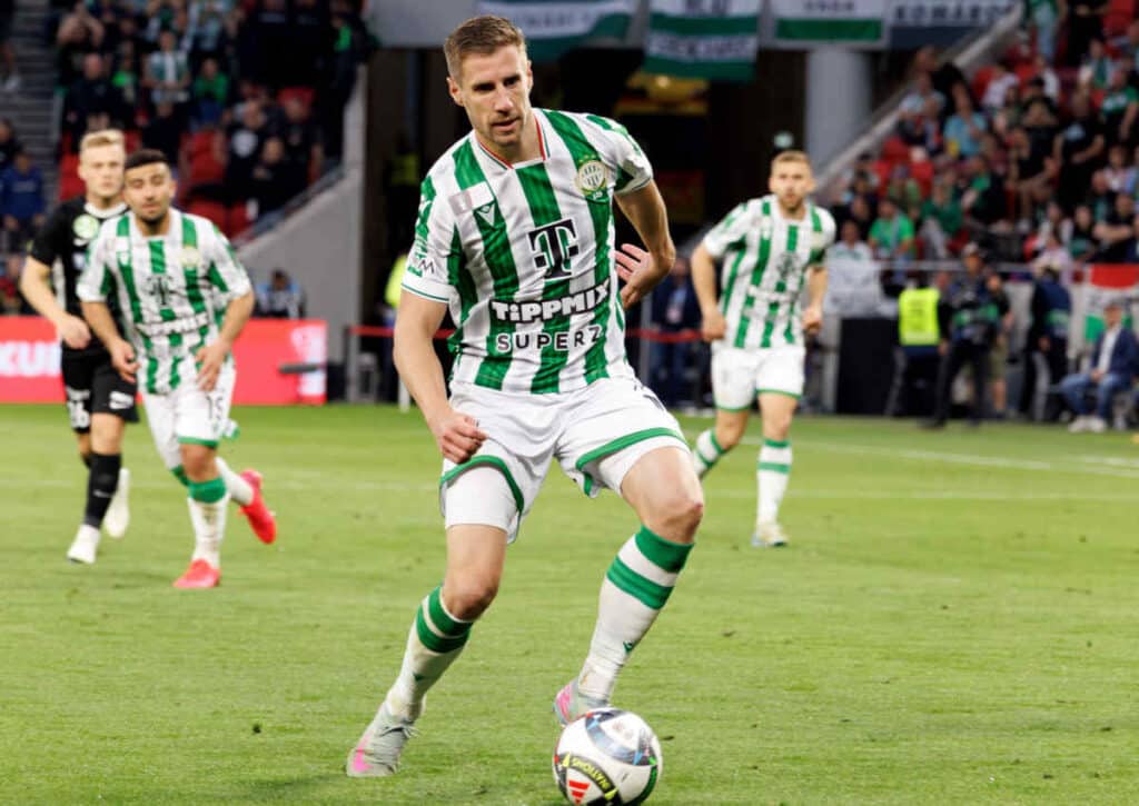 Lässt Ferencvaros Budapest (im Bild: Barnabas Varga) im Rückspiel gegen Noah nichts mehr anbrennen? (© Laszlo Szirtesi) Lässt Ferencvaros Budapest (im Bild: Barnabas Varga) im Rückspiel gegen Noah nichts mehr anbrennen?