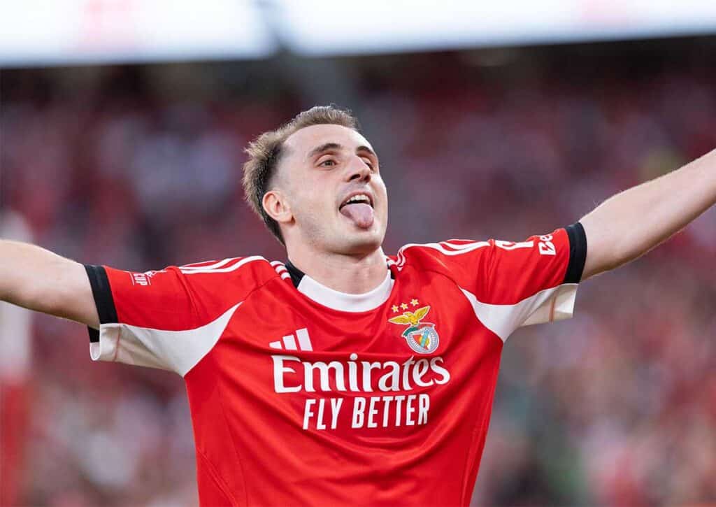 Nutzt Benfica (im Bild: Kerem Aktürkoğlu) die Abgänge von Sporting Lissabon aus, um sich den ersten Titel der neuen Saison zu sichern? (© Alexandre Sousa)