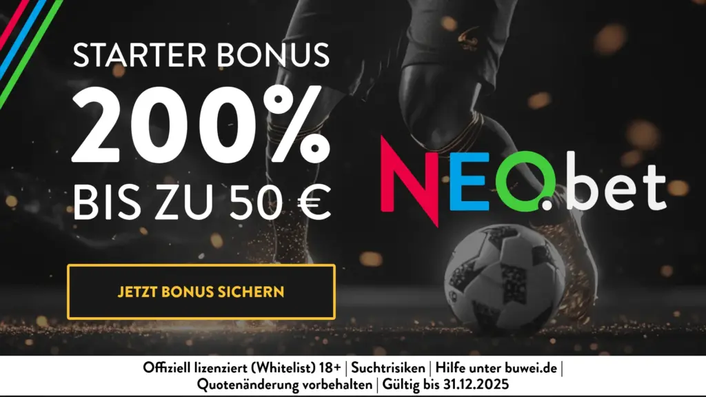 neobet starter bonus