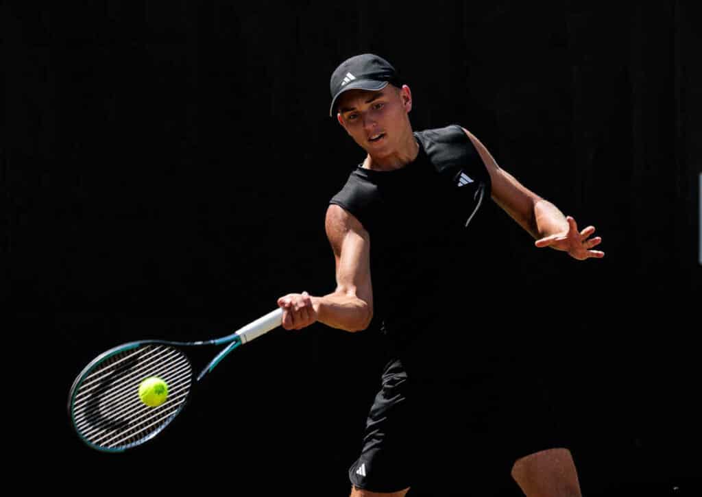 Darf Justin Engel nach dem Spiel gegen Burruchaga weiter von seiner ersten Grand-Slam-Teilnahme träumen?