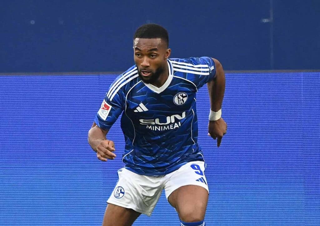 Erfüllt Schalke (im Bild: Sylla) gegen Lokomotive Leipzig die Erwartungen? (© dpa picture alliance / Alamy Stock Photo) Lokomotive Leipzig Schalke Tipp