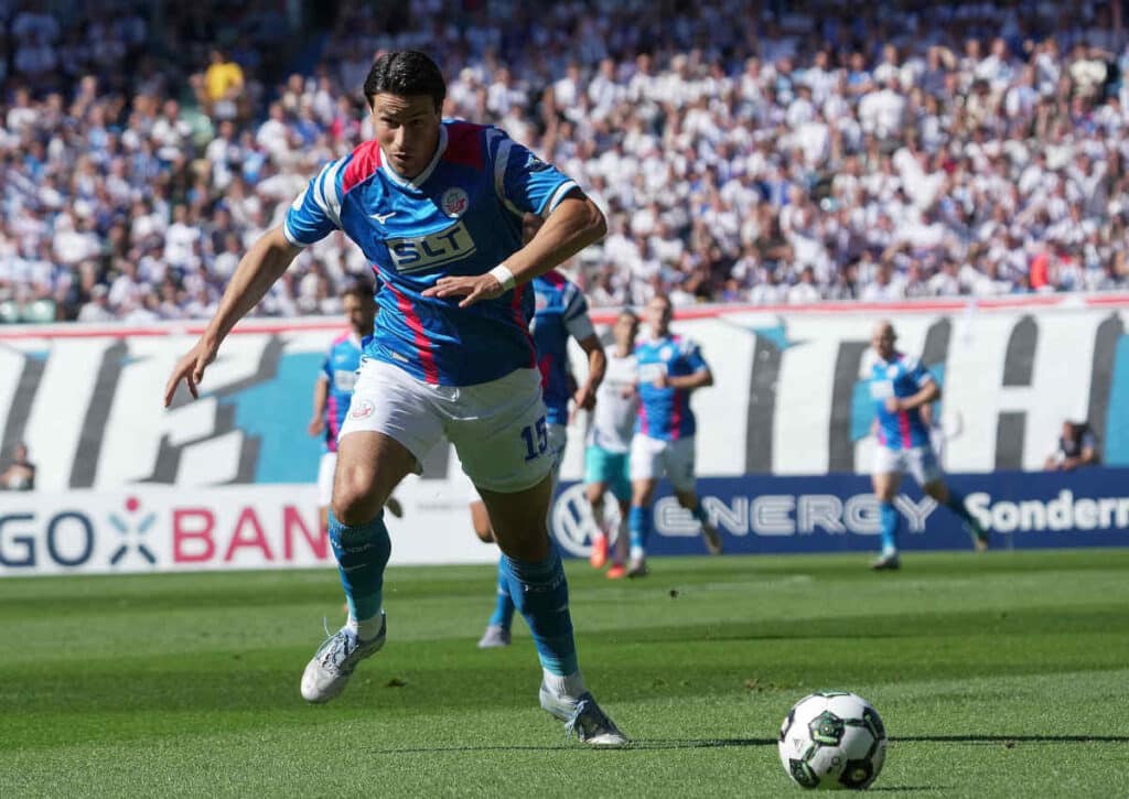 Zeigt Rostock (im Bild: Ahmet Gürleyen) in Ingolstadt eine Reaktion auf die klare Pokalpleite?