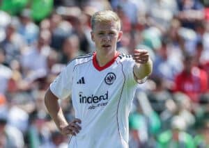 Agiert Frankfurt (im Bild: Burkardt) gegen Werder Bremen heimstark? (© dpa picture alliance / Alamy Stock Photo) Frankfurt Werder Bremen Tipp