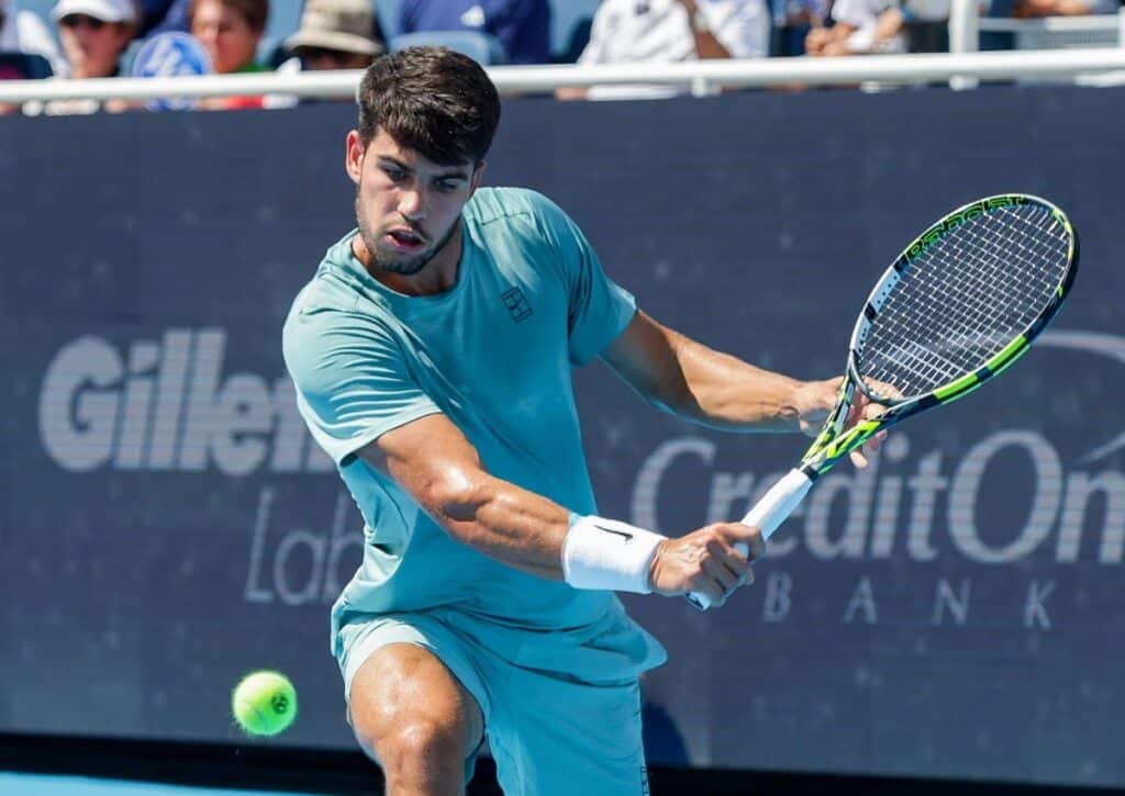 Gibt sich Topfavorit Carlos Alcaraz (im Bild) in seinem Auftaktspiel bei den US Open 2025 keine Blöße? (© ZUMA Press, Inc./Alamy Live News) US Open Tipps heute 25.08.2025