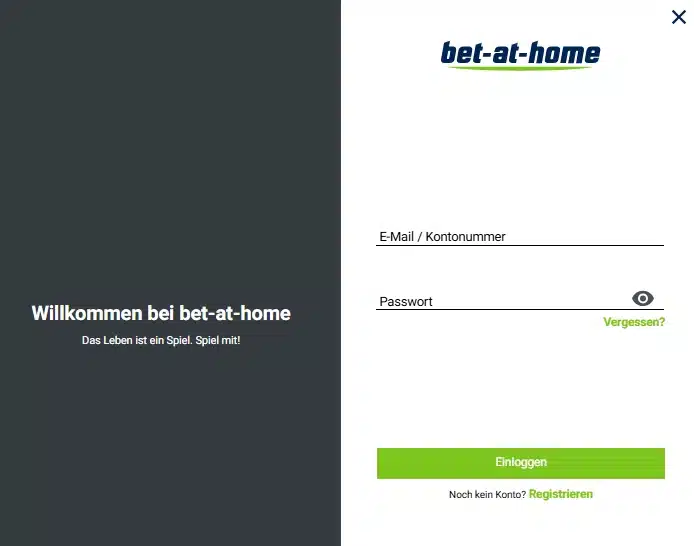 Bet-at-home registrieren