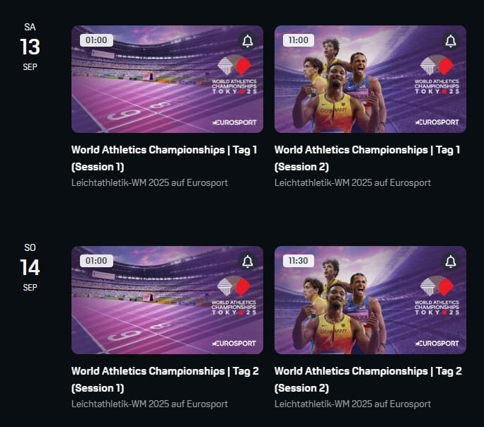 100m Finale live bei DAZN