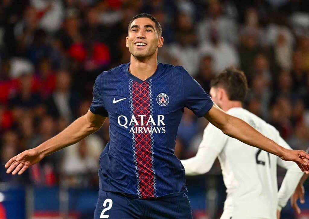 Lässt PSG (im Bild: Achraf Hakimi) gegen Lens nichts anbrennen? (© LE PICTORIUM /Alamy Live News) PSG Lens Tipp