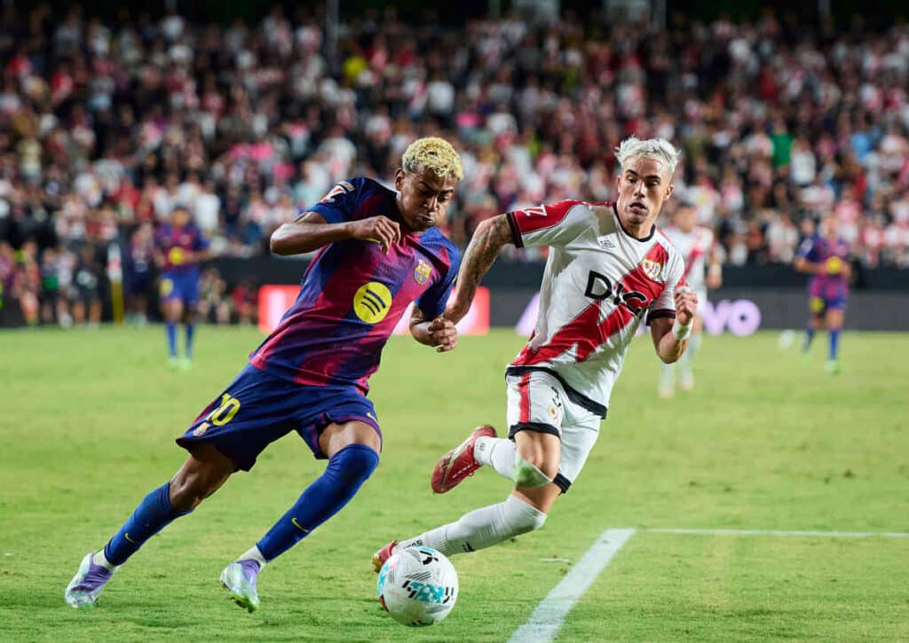 Lässt Barcelona (im Bild: Lamine Yamal) auch gegen Valencia unnötig Punkte liegen?