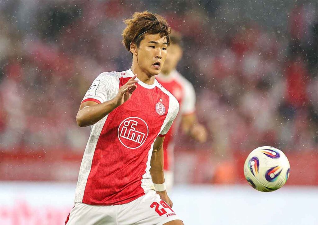 Verpasst RW Essen (im Bild: Kaito Mizuta) gegen Osnabrück den ersten Heimsieg der Saison? (© dpa picture alliance / Alamy Stock Photo) RWE Osnabrück Tipp