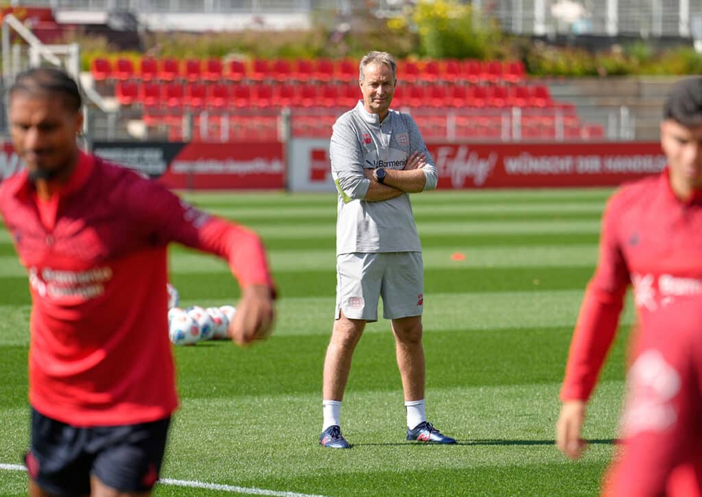 Kann Neo-Trainer Kasper Hjulmand mit Leverkusen gleich beim Einstand einen Sieg gegen Eintracht Frankfurt feiern? (© Associated Press/Martin Meissner) Bundesliga 3. Spieltag Wett-Tipps