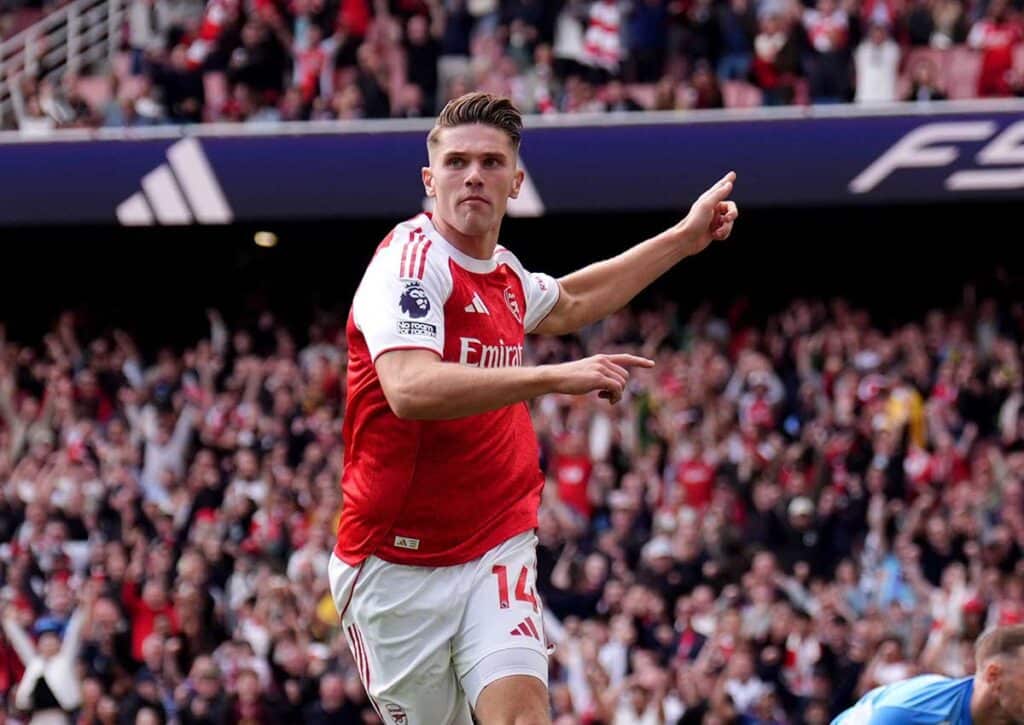 Bewahrheiten sich in der Premier League am 5. Spieltag TIpps darauf, dass Gyökeres (Arsenal) jubelt? (© PA Images / Alamy Stock Photo) Premier League 5. Spieltag Wett-Tipps