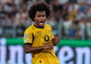 Holt der BVB (im Bild: Karim Adeyemi) auch gegen Außemseiter Bilbao keinen Sieg in der Königsklasse? (© dpa picture alliance / Alamy Stock Photo) Champions League Außenseiter Tipps 30.09.-02.10.2025