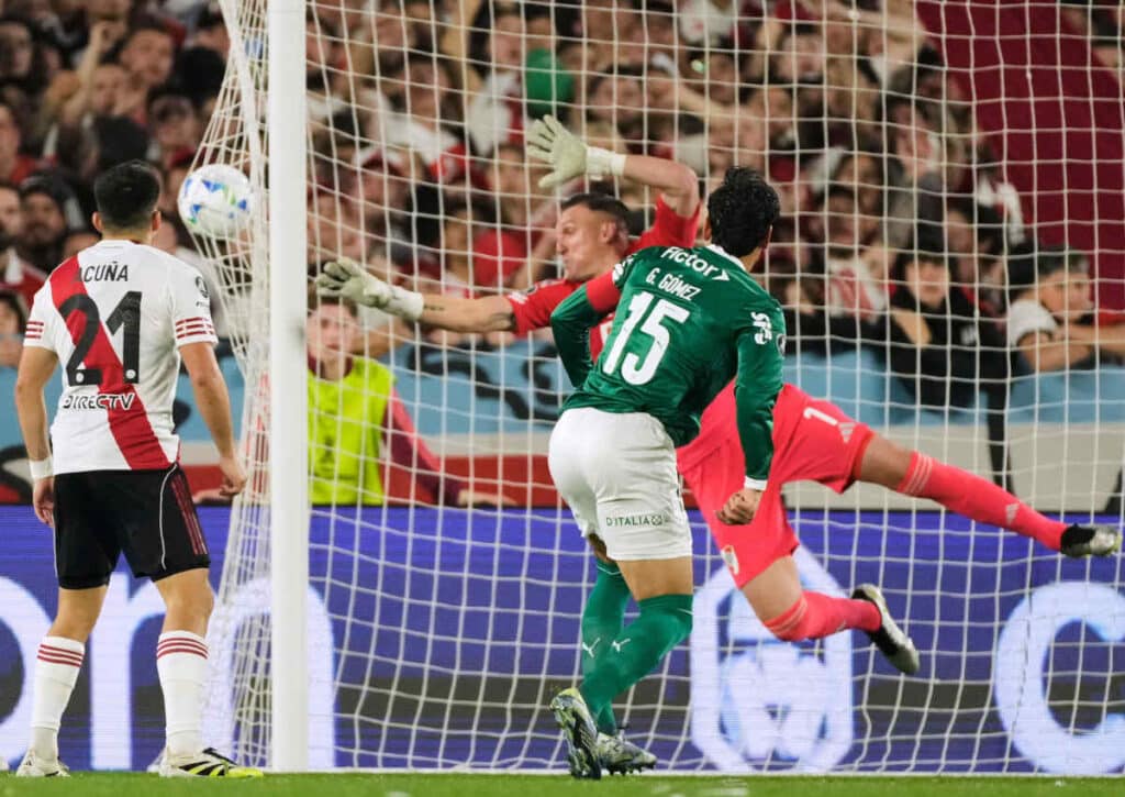 Palmeiras muss nach dem 2:1-Hinspielsieg nun zuhause gegen River Plate nur noch den Job vollenden! (© AP Photo/Gustavo Garello) Palmeiras muss nach dem 2:1-Hinspielsieg nun zuhause gegen River Plate nur noch den Job vollenden!