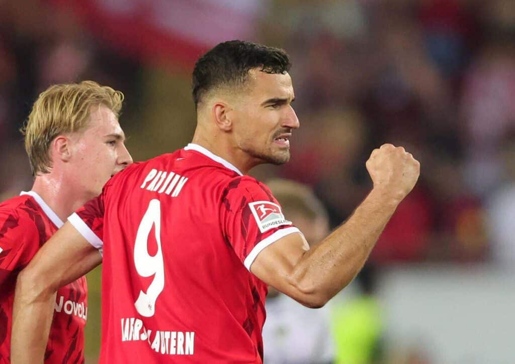 Ist in der 2. Bundesliga am 8. Spieltag mit erfolgreichen Tipps darauf zu rechnen, dass Prtajin (Kaiserslautern) erneut nicht aufzuhalten ist? (© dpa picture alliance / Alamy Stock Photo) 2. Bundesliga 8. Spieltag Wett-Tipps