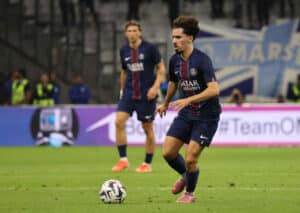 Schlägt PSG (im Bild: Joao Neves) gegen Auxerre mit einem Kantersieg zurück? (© LE PICTORIUM/Alamy Live News) Schlägt PSG (im Bild: Joao Neves) gegen Auxerre mit einem Kantersieg zurück?