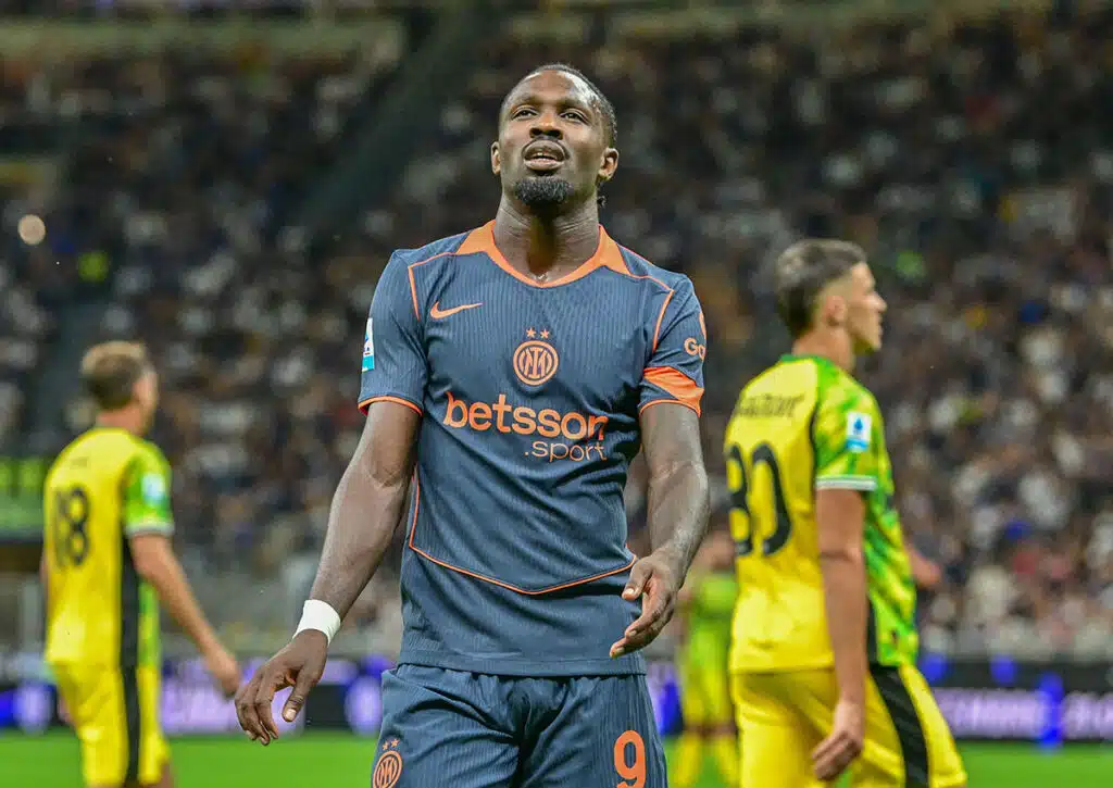 Kann Inter Mailand (im Bild: Marcus Thuram) den Aufwärtstrend auch in der Champions League gegen Slavia Prag fortsetzen? (© Sipa US/Alamy Live News) Inter Mailand vs. Slavia Prag Tipp