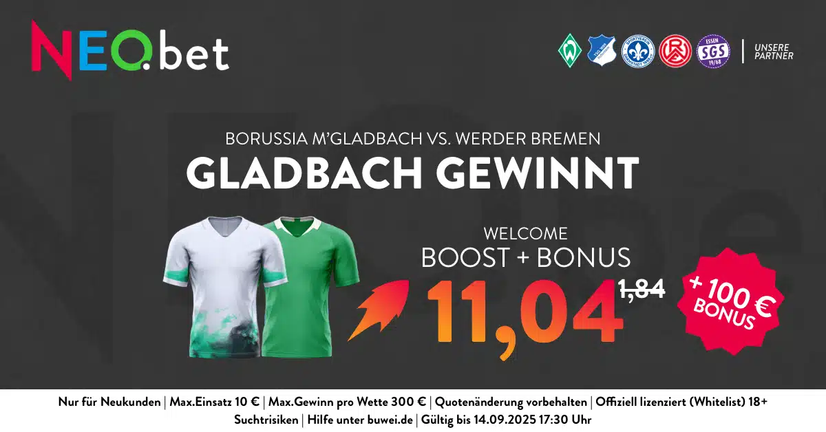 NEO.bet Quotenboost Bundesliga Wetten