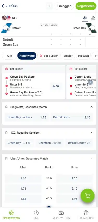 NFL Wetten bei bet-at-home