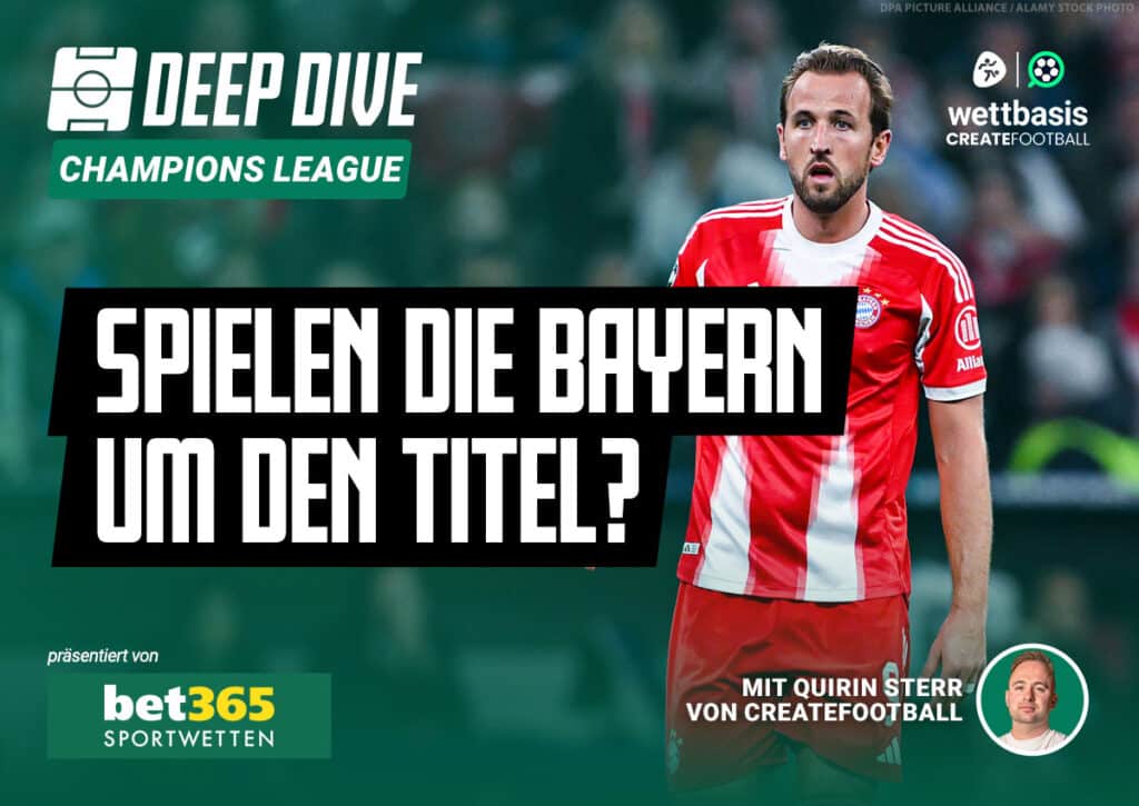 Daten-Analyst Quirin Sterr zieht in Deep Dive CL-Bilanz und checkt Leistungen und Chancen des FC Bayern, BVB, Bayer Leverkusen und Eintracht Frankfurt. Deep Dive Bilanz Bayern BVB Leverkusen Frankfurt nach 3. Spieltag