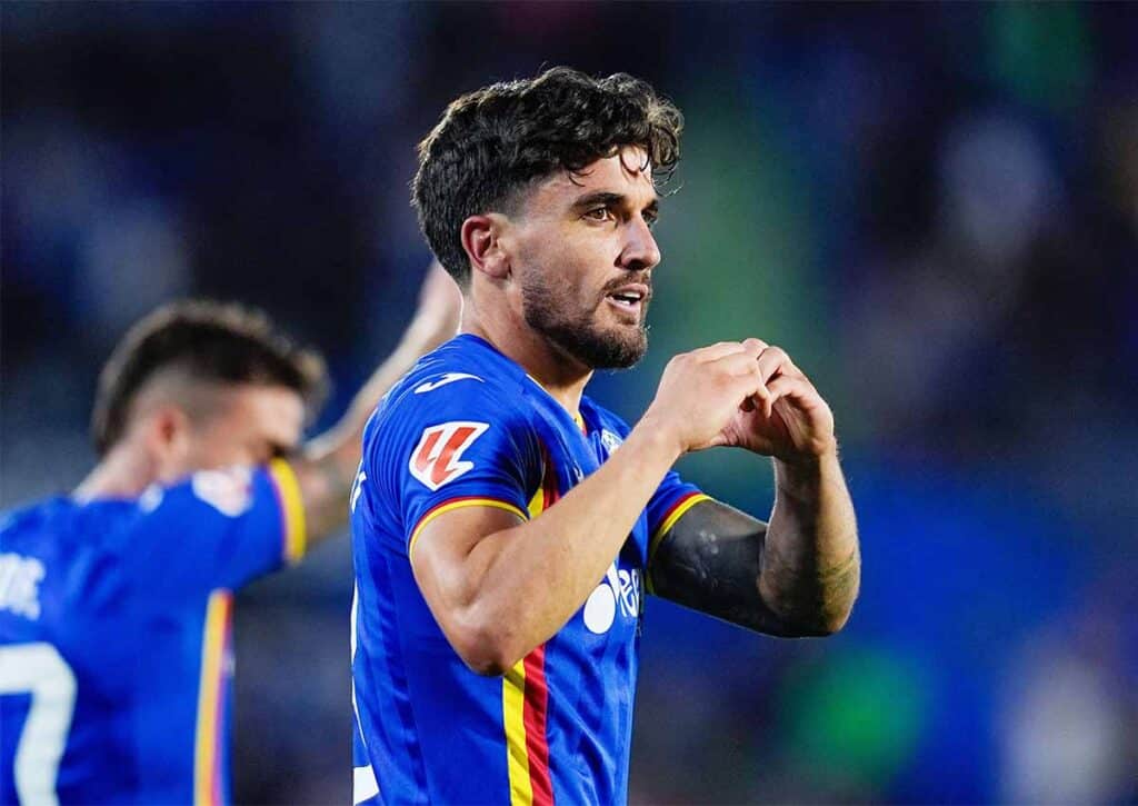 Fährt Getafe (im Bild: Mauro Arambarri) gegen Girona einen knappen Heimsieg ein? (© Independent Photo Agency / Alamy Stock Photo) Getafe Girona Tipp