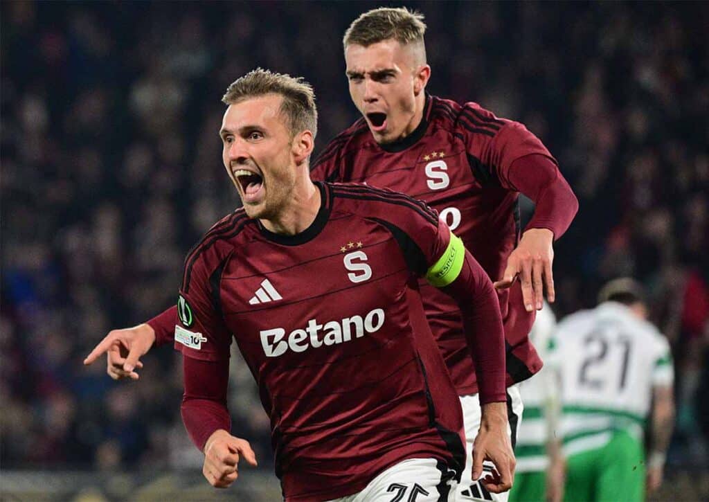 Gewinnt Sparta Prag (im Bild: Asger Sorensen) in Kroatien gegen Rijeka? (© CTK / Alamy Stock Photo) Rijeka Sparta Prag Tipp