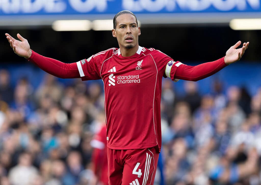 Vermeidet Liverpool (im Bild: Virgil van Dijk) einen weiteren Umfaller gegen Manchester United? (© Action Plus Sports Images/Alamy Stock Photo) Premier League 8. Spieltag Wett-Tipps