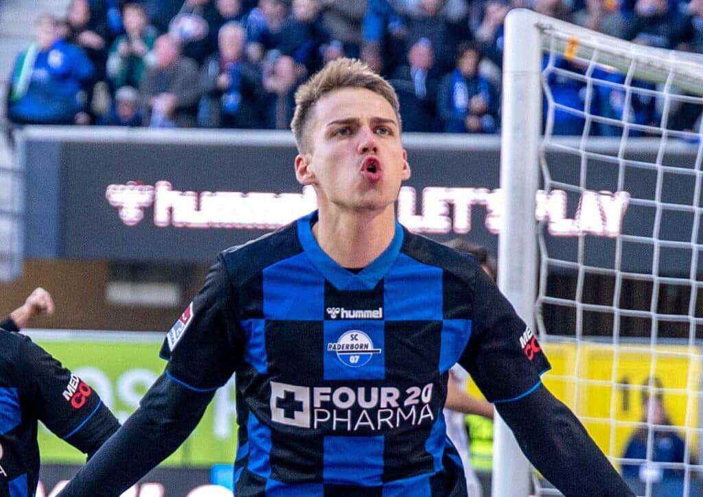 Knipst Bilbija (im Bild) für Paderborn gegen Fürth? (© dpa picture alliance / Alamy Stock Photo) Paderborn Fürth Tipp