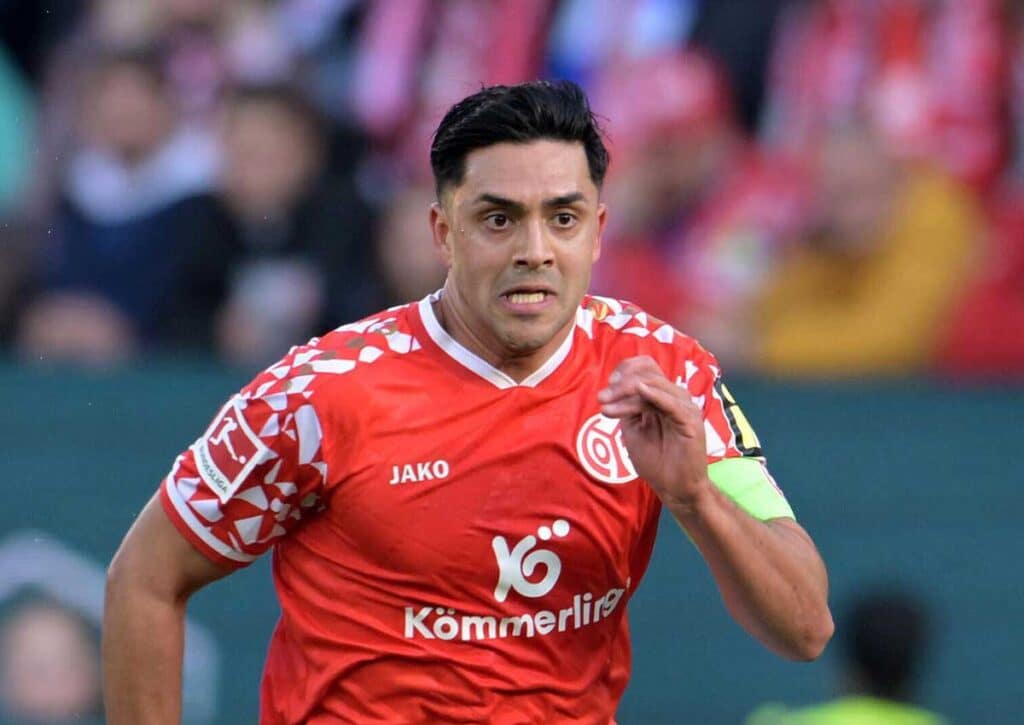 Mainz (im Bild: Amiri) will dem favorisierten VfB Stuttgart ein Bein stellen. (© dpa picture alliance / Alamy Stock Photo) VfB Stuttgart Mainz Tipp