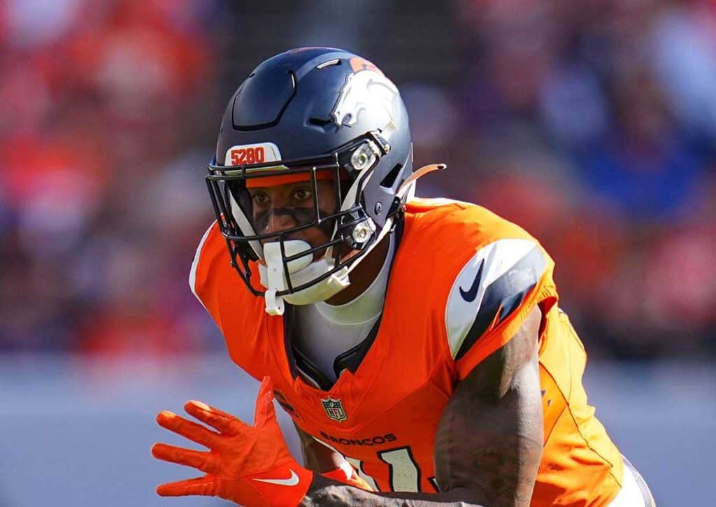 Bestätigen die Broncos (im Bild: Sutton) gegen die Cowboys die Quoten der Buchmacher? (© Associated Press / Alamy Stock Photo) Denver Broncos Dallas Cowboys Tipp