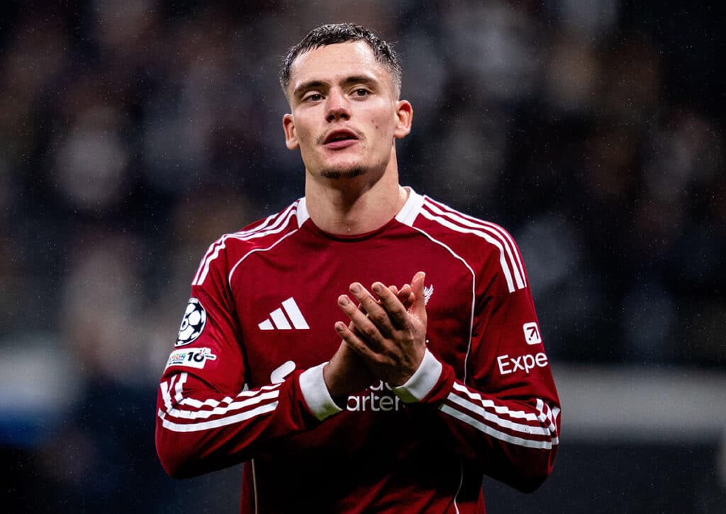 Kann der FC Liverpool (im Bild: Florian Wirtz) auch in der Premier League endlich wieder positive Schlagzeilen schreiben? (© René Nijhuis / Alamy Stock Photo) Brentford vs. Liverpool Tipp