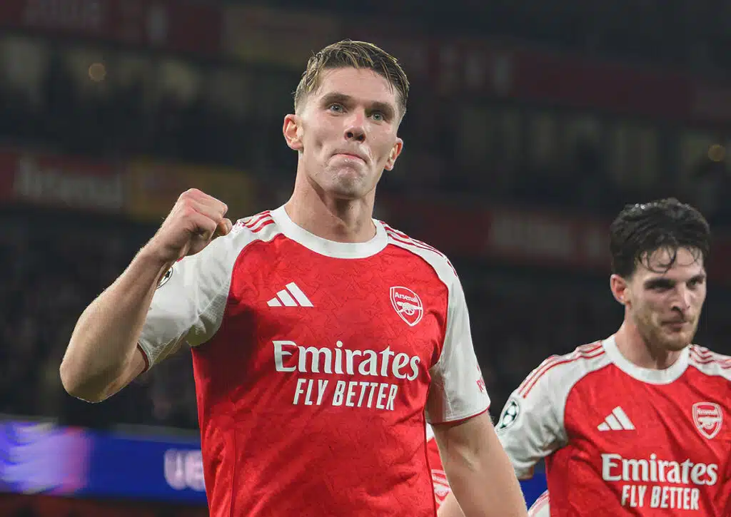 Kann Arsenal (im Bild: Viktor Gyökeres) auch den Angriff von Sensationsteam Crystal Palace abwehren? (© Mark Pain/Alamy Live News) Arsenal vs. Crystal Palace Tipp