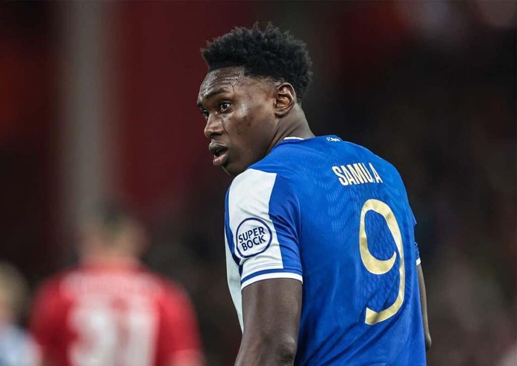 Beißt sich Porto (im Bild: Samu Aghehowa) am 10. Spieltag der Liga Portugal an Braga die Zähne aus? (© News Images LTD / Alamy Stock Photo) Liga Portugal 10. Spieltag Wett-Tipps