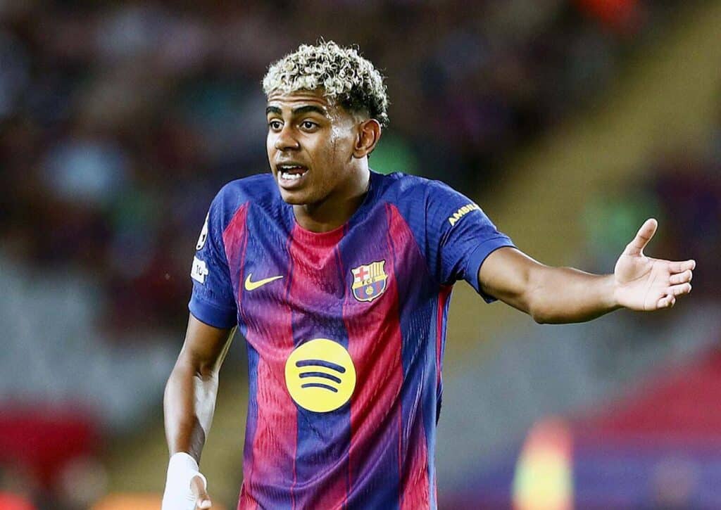 Wird das Spitzenspiel zwischen Real Madrid und Barcelona (im Bild: Yamal) emotional? (© dpa picture alliance / Alamy Stock Photo) Real Madrid Barcelona Tipp