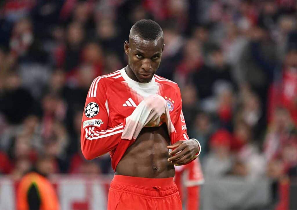 Machen die Bayern (im Bild: Nicolas Jackson) auch im Topspiel gegen Leverkusen kurzen Prozess? (© dpa picture alliance / Alamy Stock Photo) Bayern Leverkusen Tipp