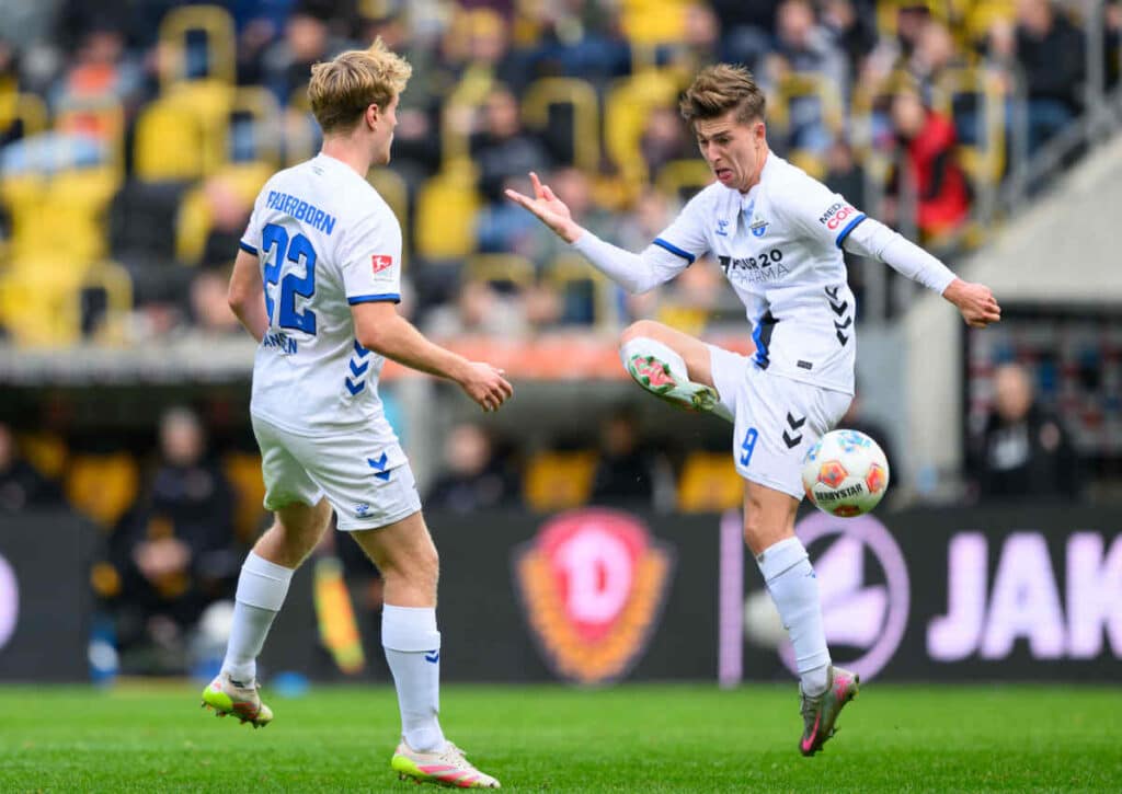 Schafft ein mutiger SC Paderborn im erwartbaren Torspektakel die Überraschung gegen Leverkusen ? (© dpa/Alamy Live News) Schafft ein mutiger SC Paderborn im erwartbaren Torspektakel die Überraschung gegen Leverkusen ?
