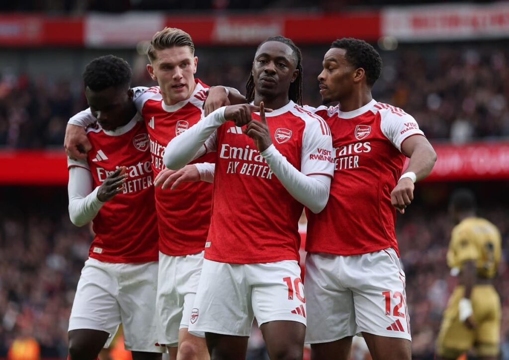 Geht Premier-League-Spitzenreiter Arsenal auch das EFL-Cup-Spiel gegen Brighton mit der nötigen Seriosität an? (© Associated Press / Alamy Stock Photo) Arsenal Brighton Tipp