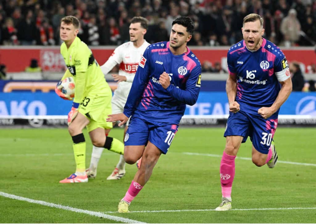 Gelingt dem FSV Mainz 05 im DFB Pokal die Revanche gegen den VfB Stuttgart? (© (Marijan Murat/dpa via AP)/Alamy Live News) Gelingt dem FSV Mainz 05 im DFB Pokal die Revanche gegen den VfB Stuttgart?