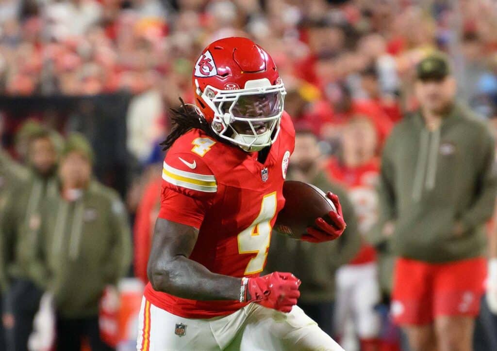 Siegen die Chiefs (im Bild: Rice) gegen die Bills? (© Associated Press / Alamy Stock Photo) Buffalo Bills Kansas City Chiefs Tipp