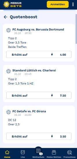 Merkur Bets Quotenboosts Merkur Bets Boosts
